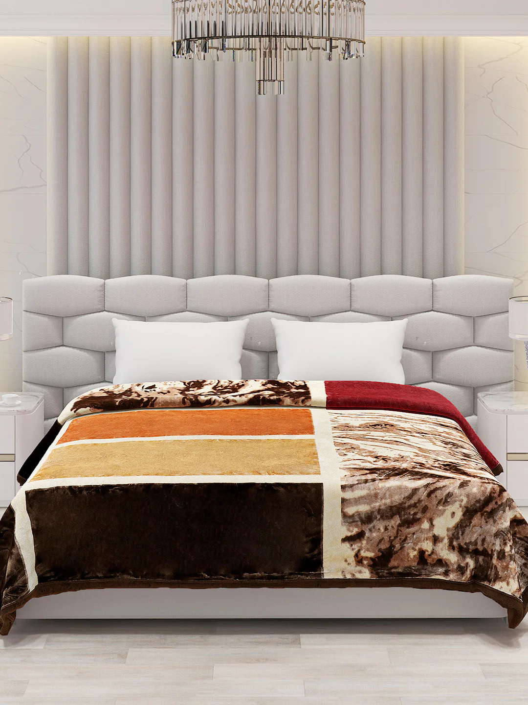 Printed Double Bed 795 GSM Blanket Austin 2 Ply (Weight 4.2 kg) - Image 2