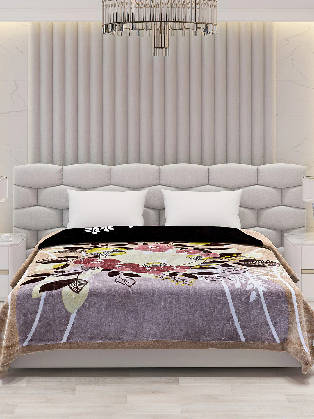 Printed Double Bed 795 GSM Blanket Austin 2 Ply (Weight 4.2 kg) - Image 2