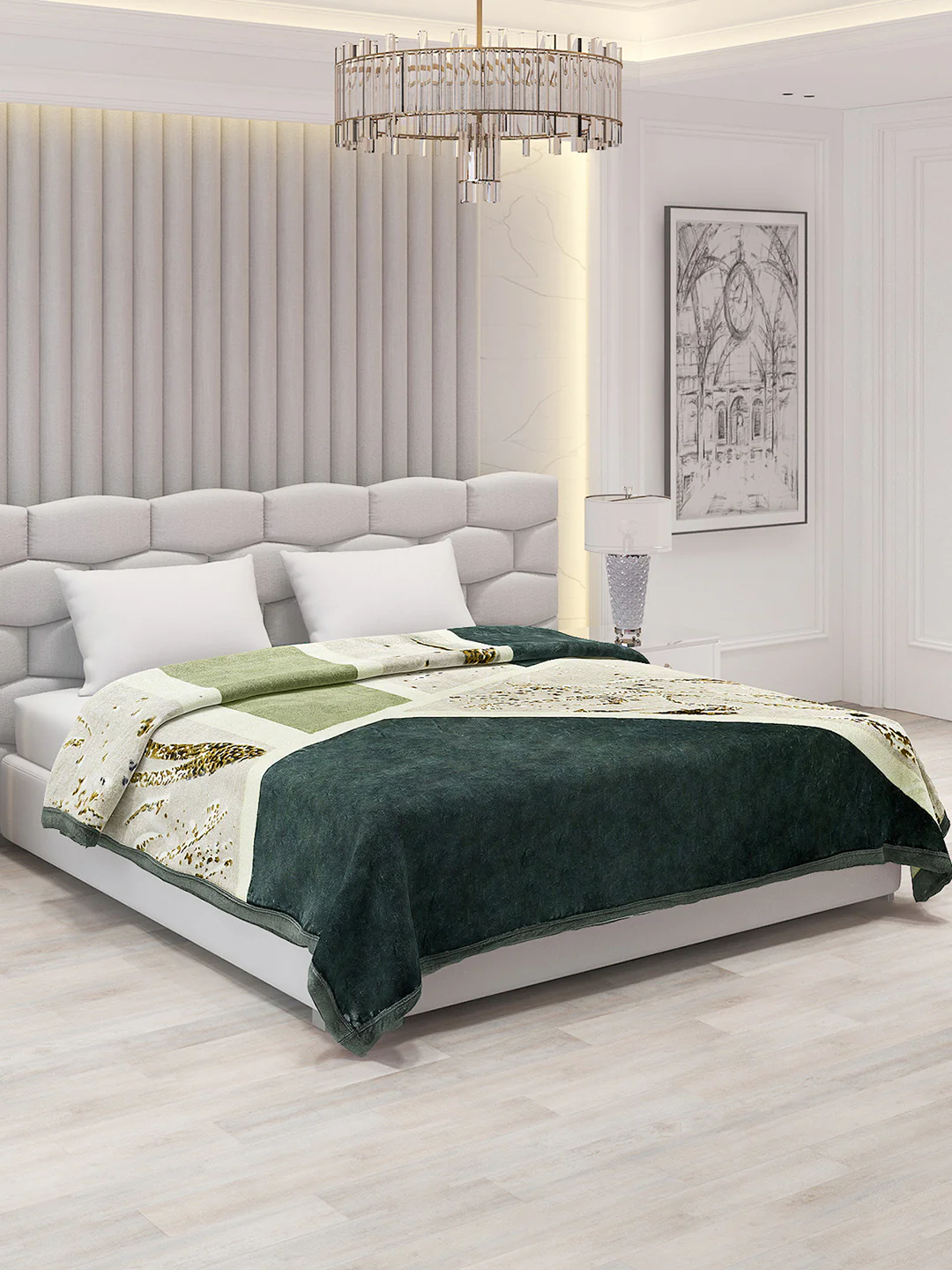 Printed Double Bed 795 GSM Blanket Austin 2 Ply (Weight 4.2 kg) - Image 4