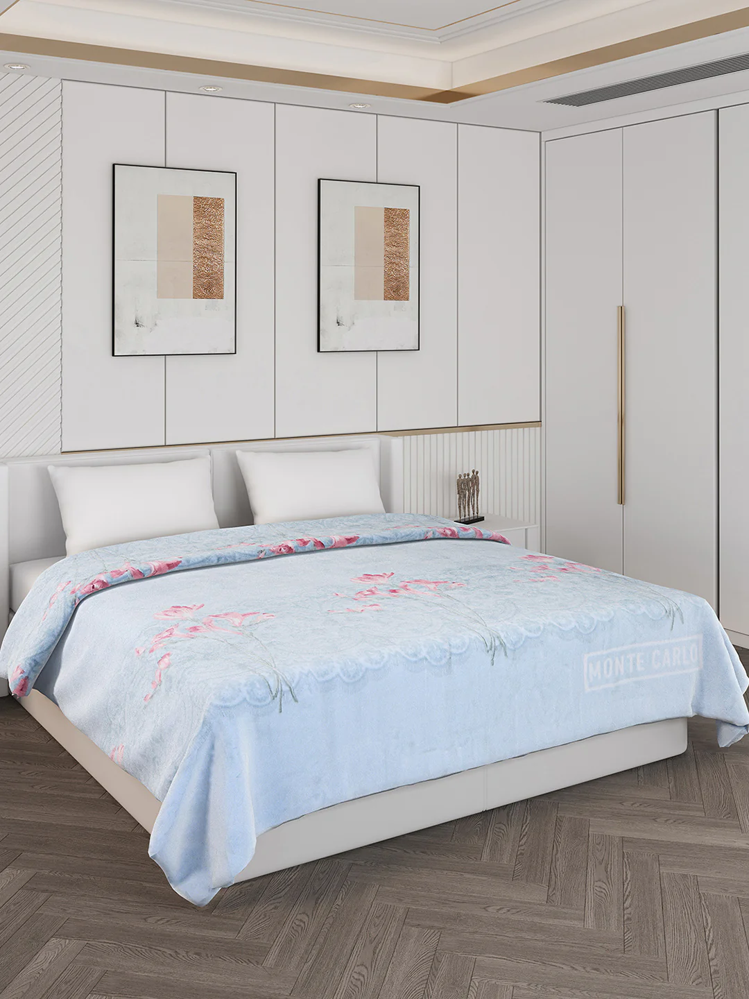 Printed Double Bed 795 GSM Blanket Cashmere 2 Ply (Weight 4.2 kg) - Image 5