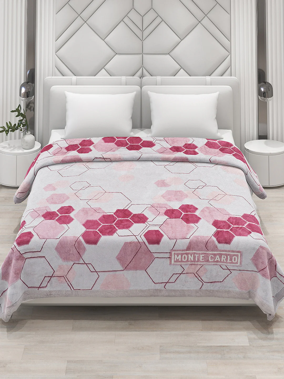 Printed Double Bed 795 GSM Blanket Cashmere 2 Ply (Weight 4.2 kg) - Image 3