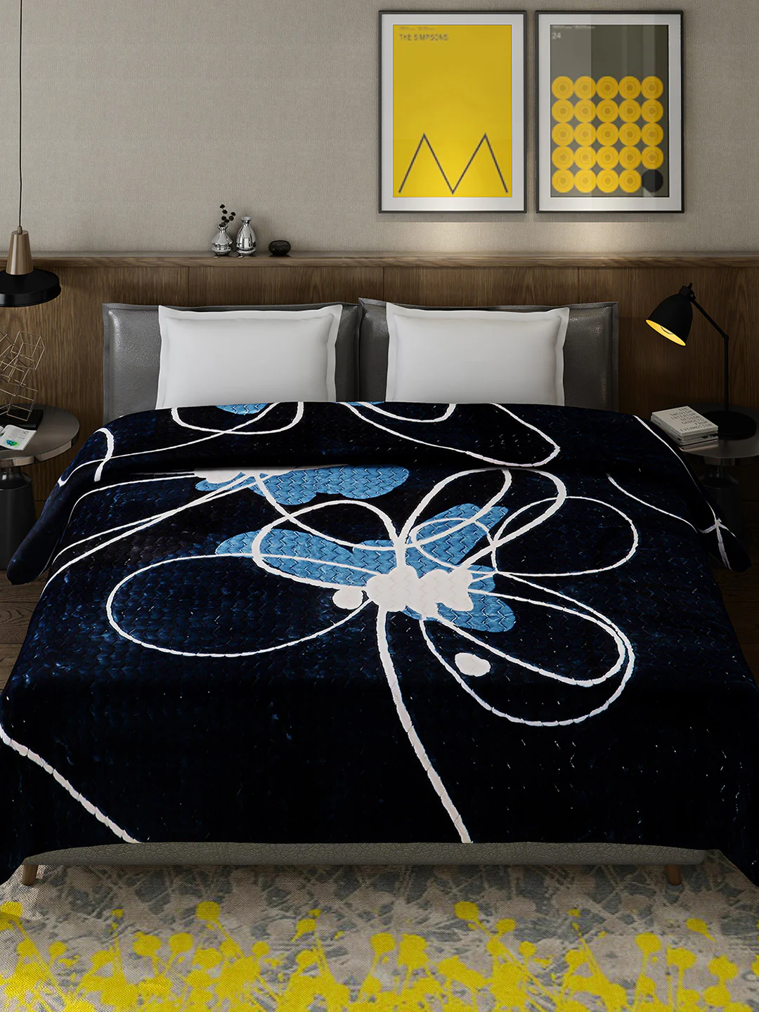 Printed Double Bed 795 GSM Blanket for Heavy Winter -2 Ply (Weight 4.2 kg) - Image 2
