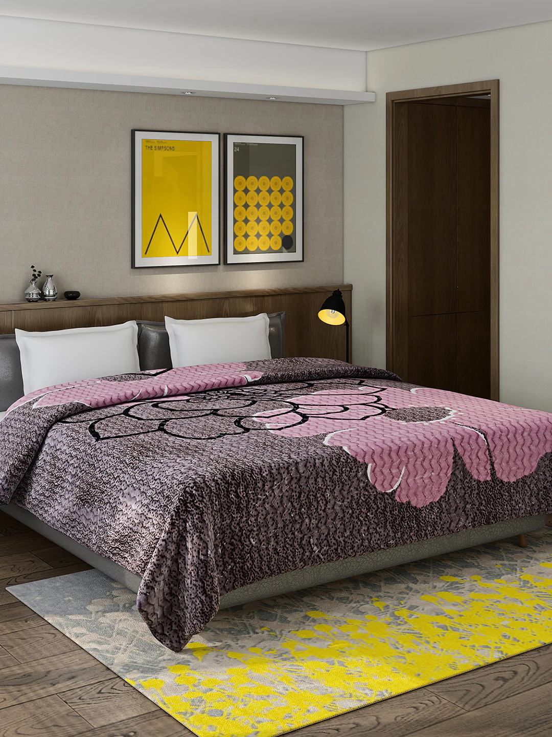 Printed Double Bed 795 GSM Blanket Waverly 2 Ply (Weight 4.2 kg) - Image 2