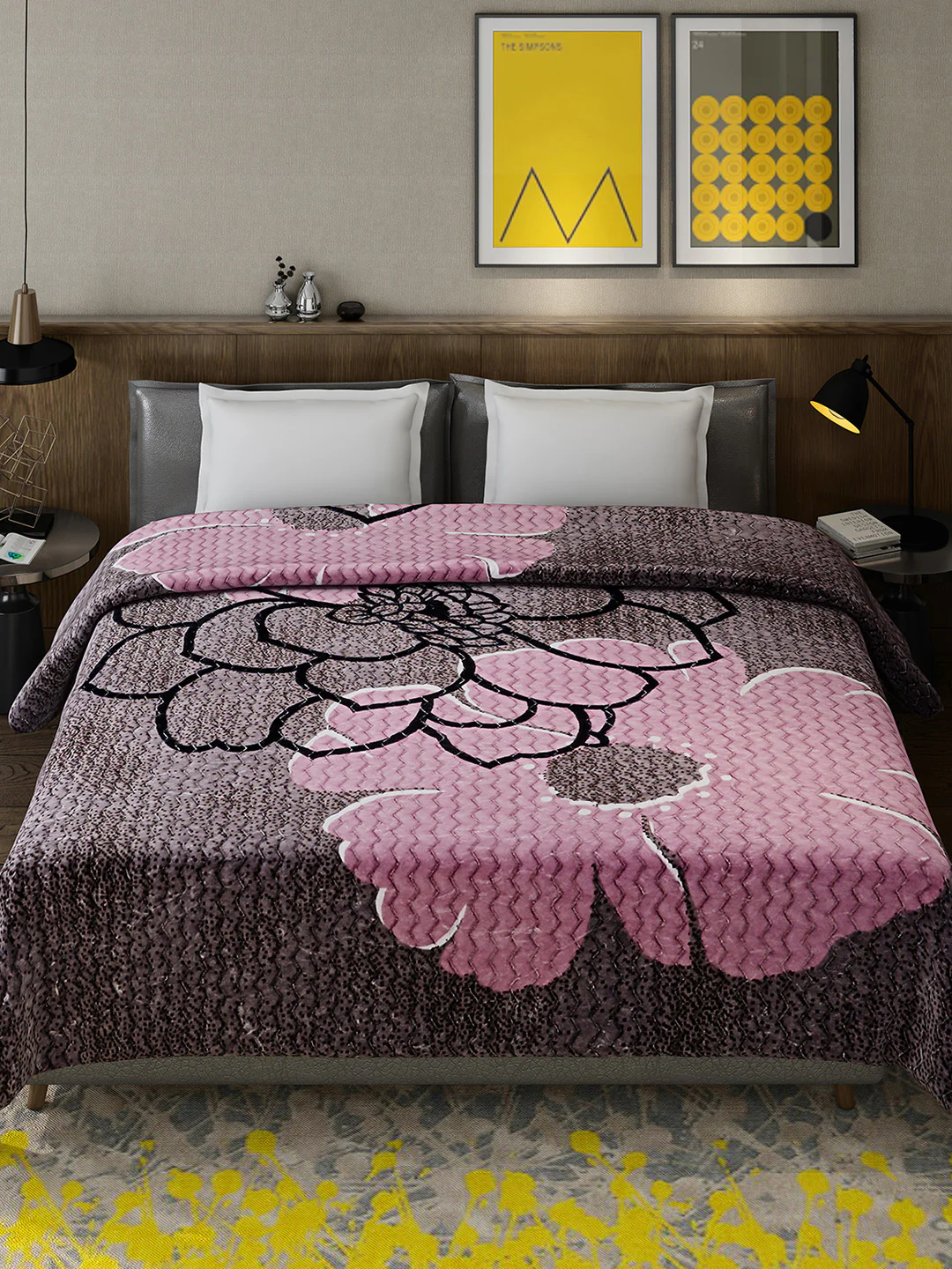 Printed Double Bed 795 GSM Blanket Waverly 2 Ply (Weight 4.2 kg) - Image 3