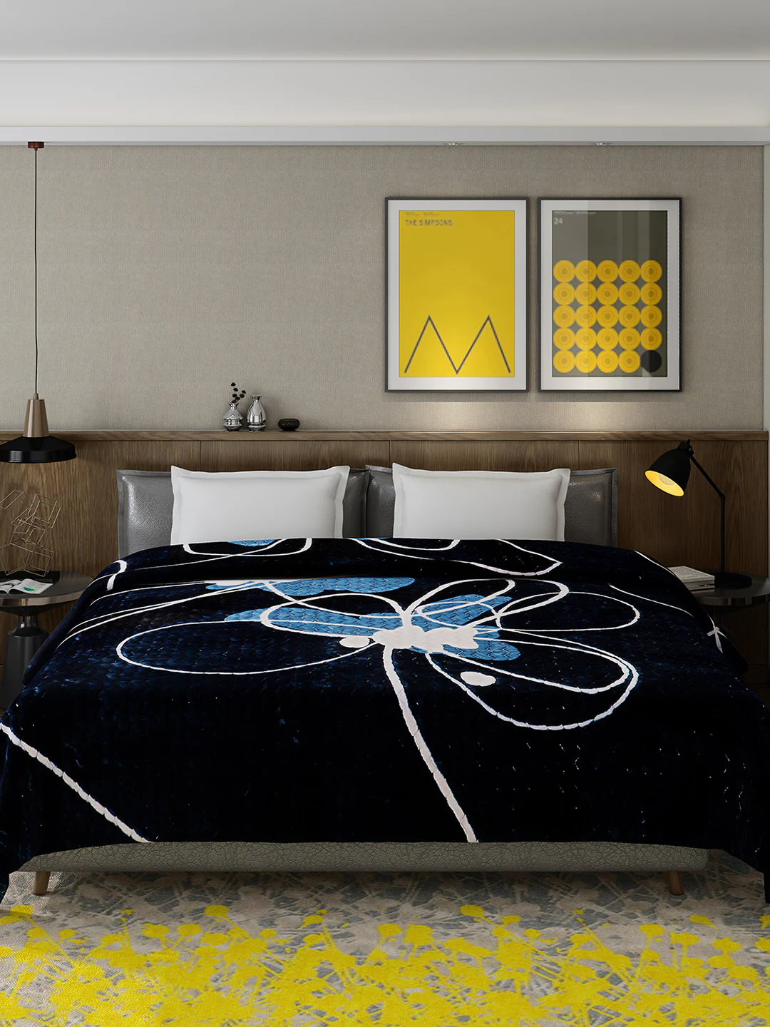 Printed Double Bed 795 GSM Blanket Waverly 2 Ply (Weight 4.2 kg) - Image 4