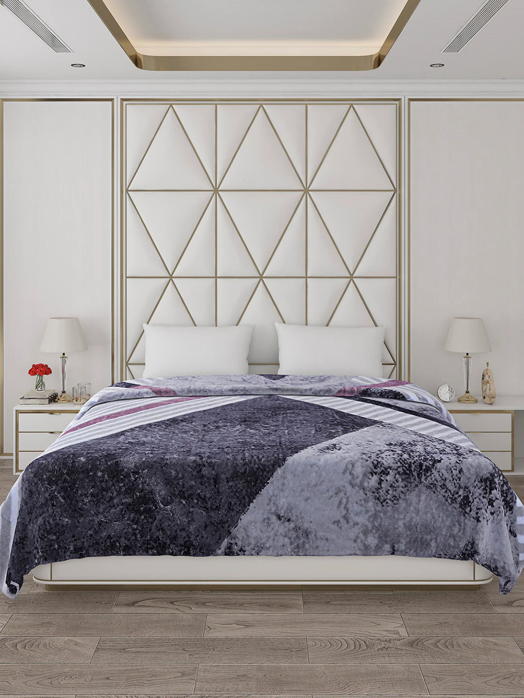 Printed Double Bed 800 GSM Blanket Bolt 1 Ply (Weight 4.3 kg) - Image 2