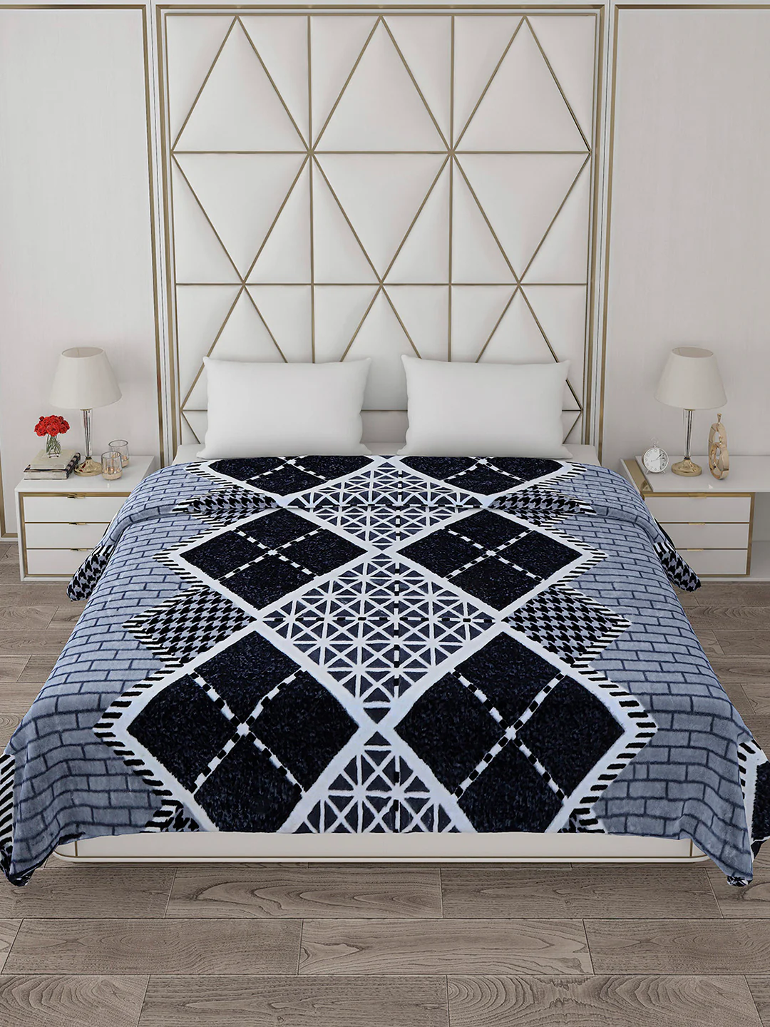Printed Double Bed 800 GSM Blanket Bolt 1 Ply (Weight 4.3 kg) - Image 3