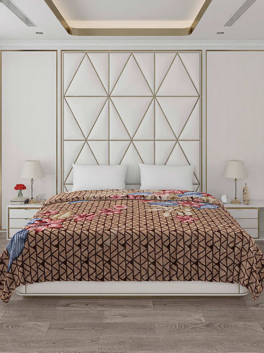Printed Double Bed 800 GSM Blanket Bolt 1 Ply (Weight 4.3 kg) - Image 2