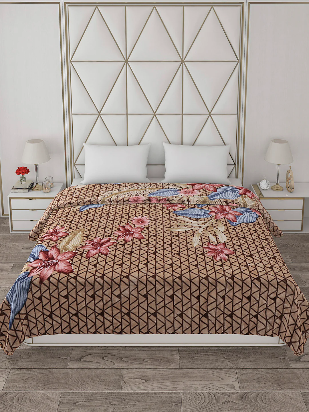 Printed Double Bed 800 GSM Blanket Bolt 1 Ply (Weight 4.3 kg) - Image 3