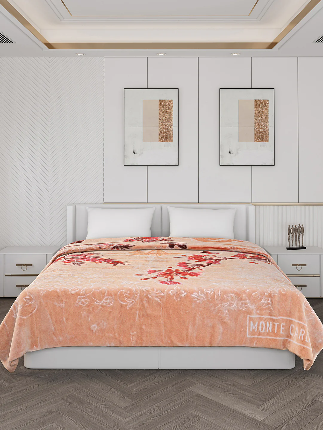 Printed Double Bed 850 GSM Blanket for Heavy Winter -2 Ply (Weight 4.7 kg) - Image 3