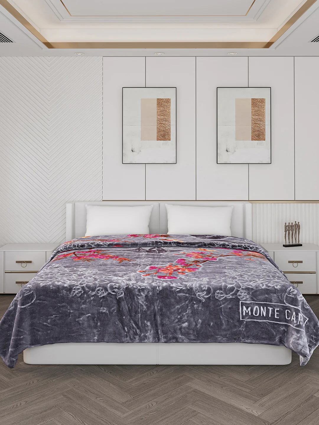 Printed Double Bed 850 GSM Blanket for Heavy Winter -2 Ply (Weight 4.7 kg) - Image 3