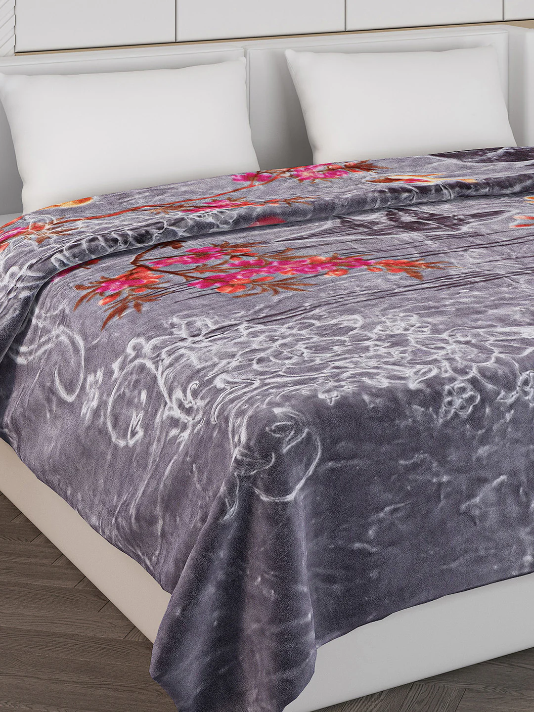 Printed Double Bed 850 GSM Blanket for Heavy Winter -2 Ply (Weight 4.7 kg) - Image 4