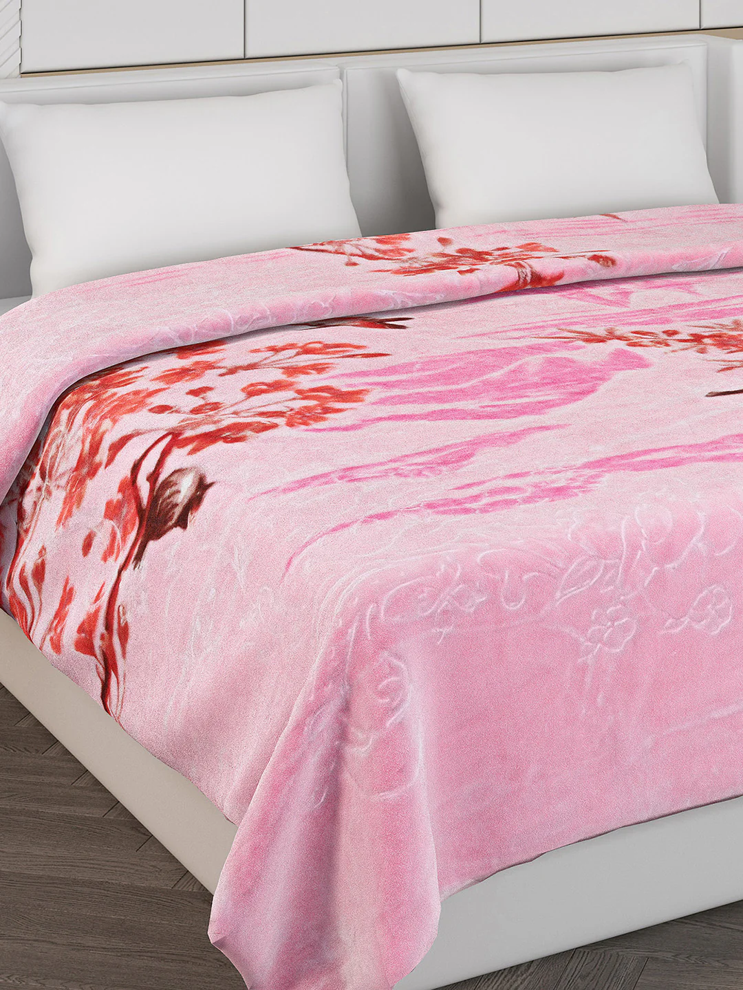 Printed Double Bed 850 GSM Blanket for Heavy Winter -2 Ply (Weight 4.7 kg) - Image 4