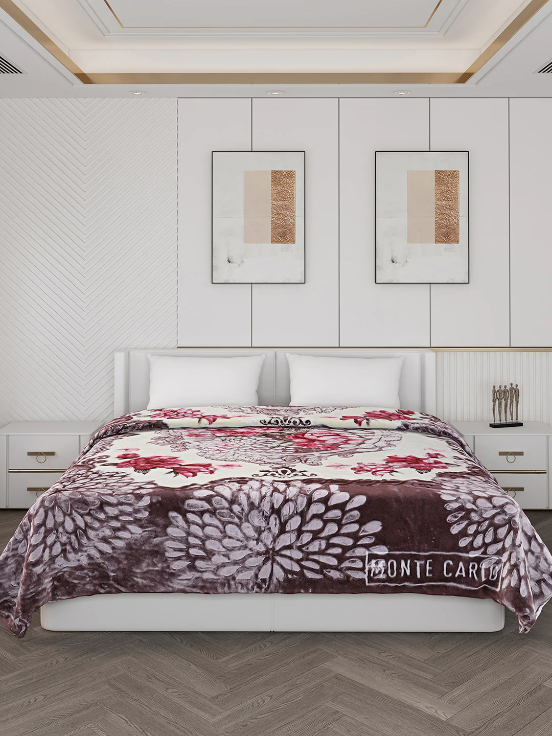 Printed Double Bed 850 GSM Blanket for Heavy Winter -2 Ply (Weight 4.5 kg) - Image 3