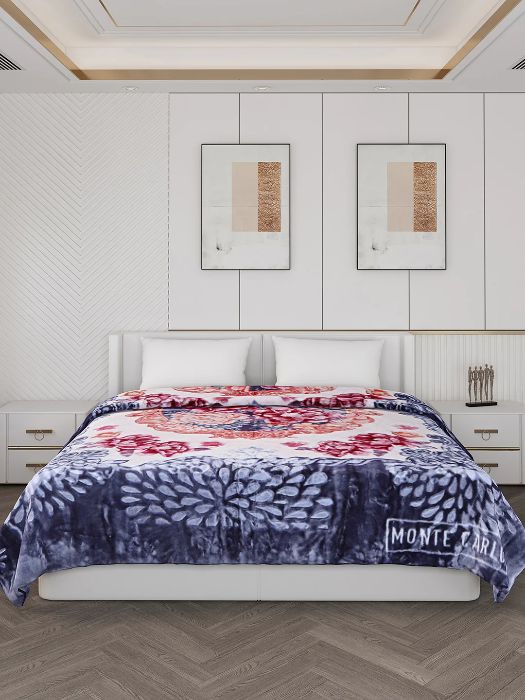 Printed Double Bed 850 GSM Blanket for Heavy Winter -2 Ply (Weight 4.5 kg) - Image 3