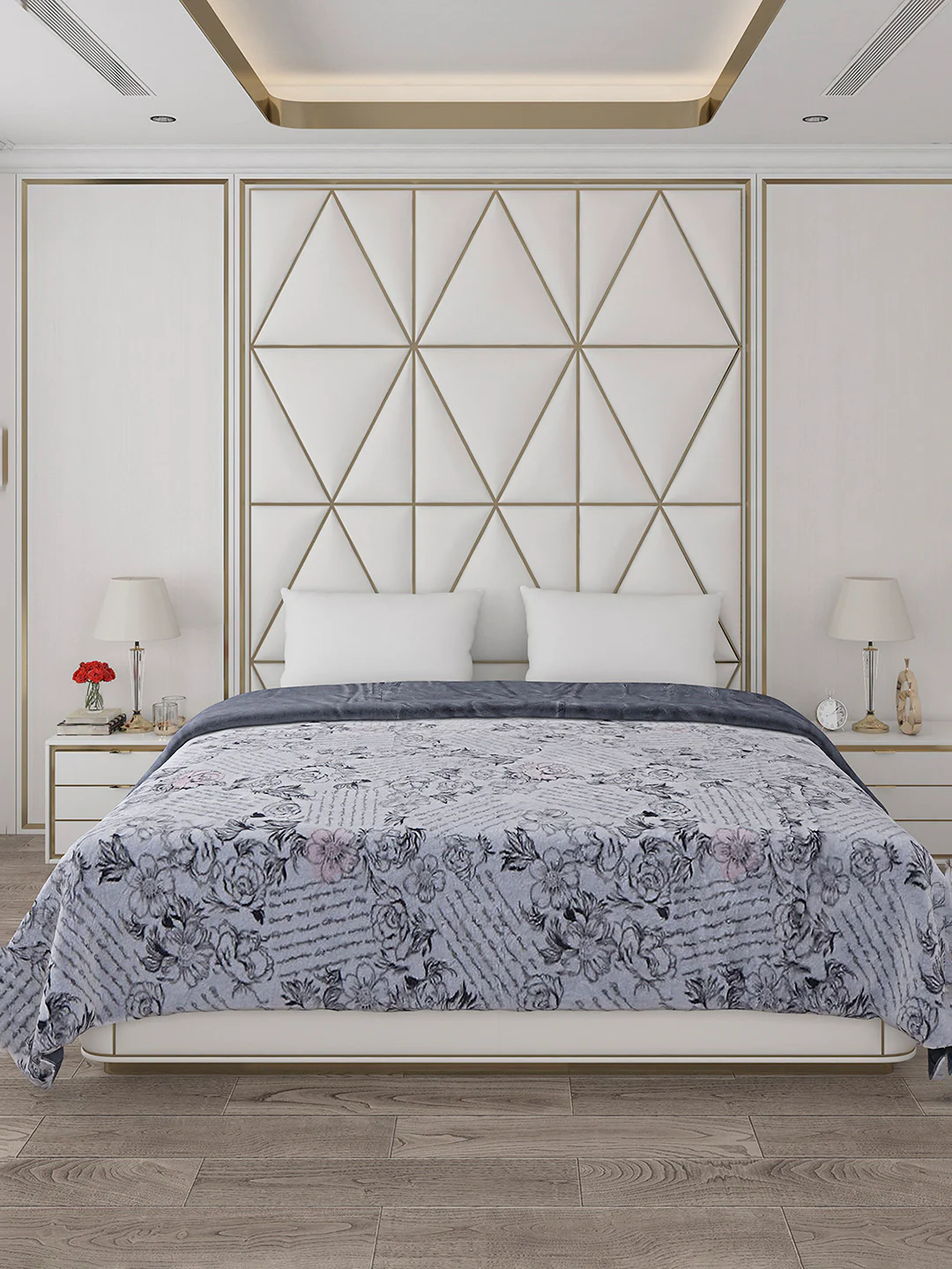 Printed Double Bed 852 GSM Blanket Blair 2 Ply (Weight 4.5 kg) - Image 2