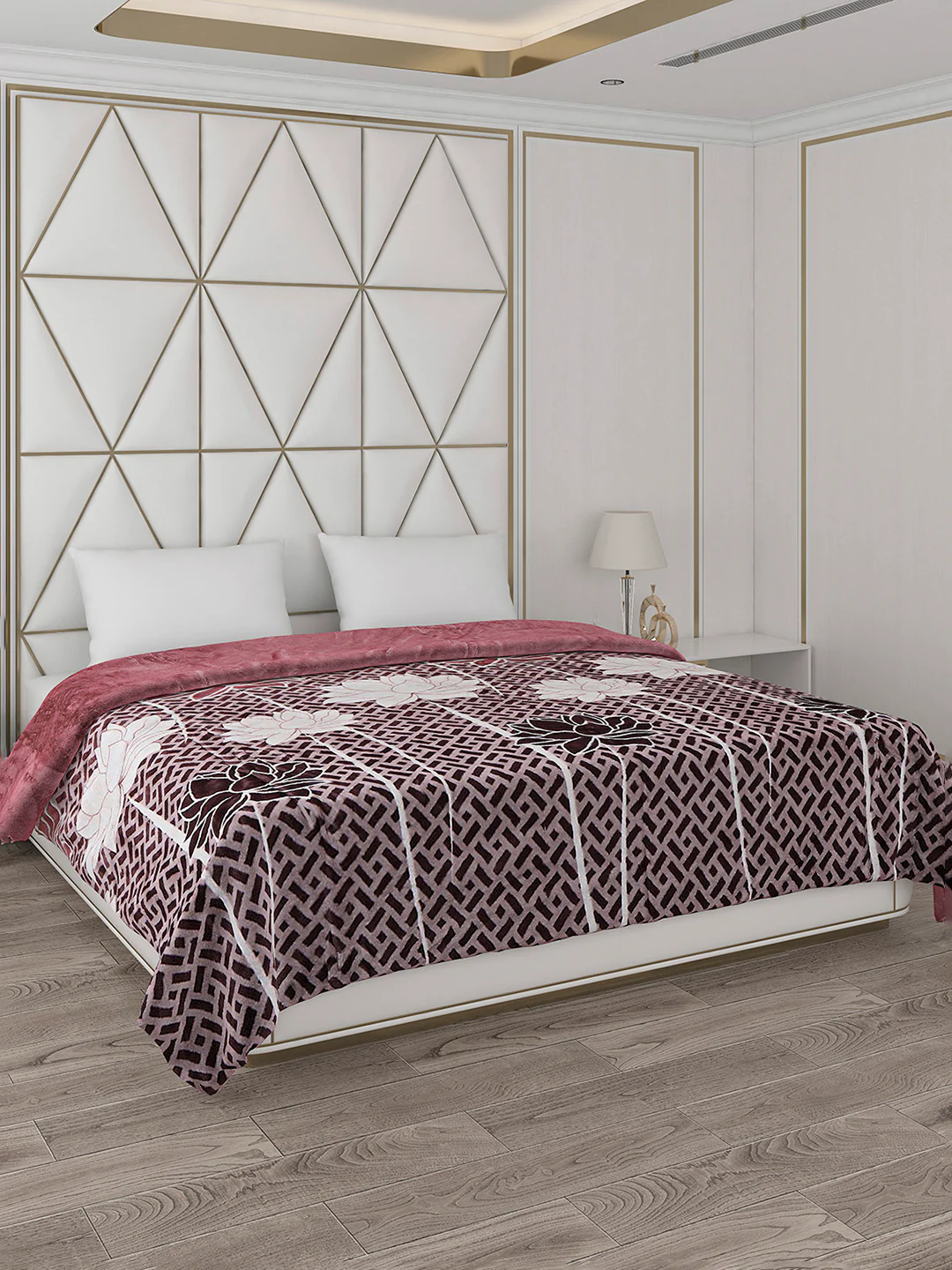 Printed Double Bed 852 GSM Blanket Blair 2 Ply (Weight 4.5 kg) - Image 4