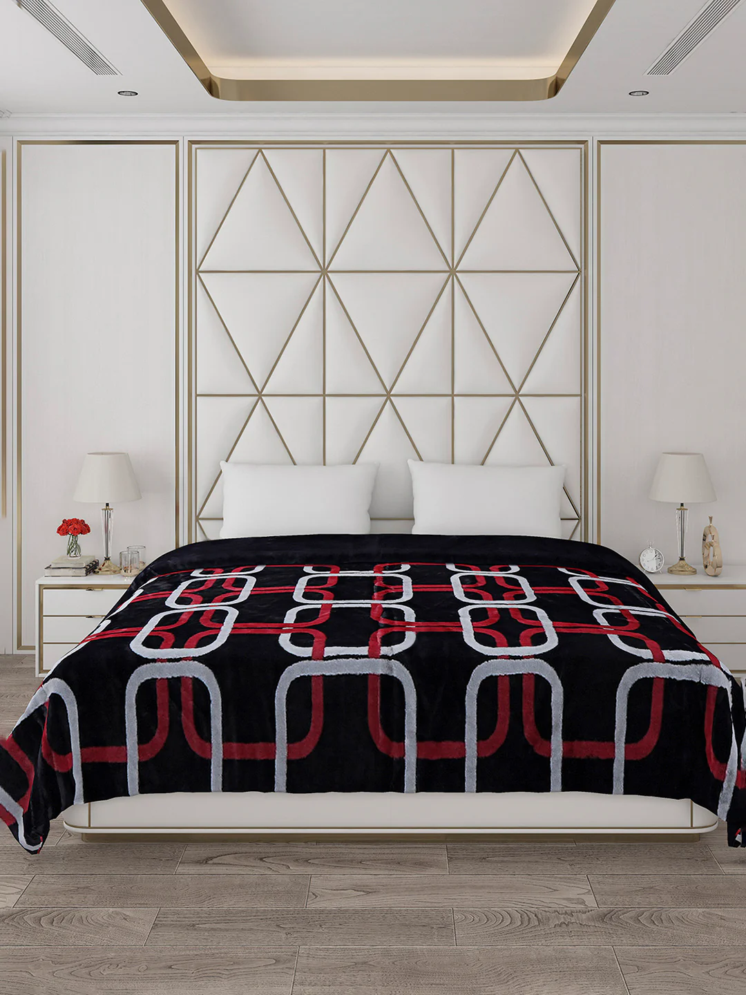 Printed Double Bed 852 GSM Blanket Blair 2 Ply (Weight 4.5 kg) - Image 2