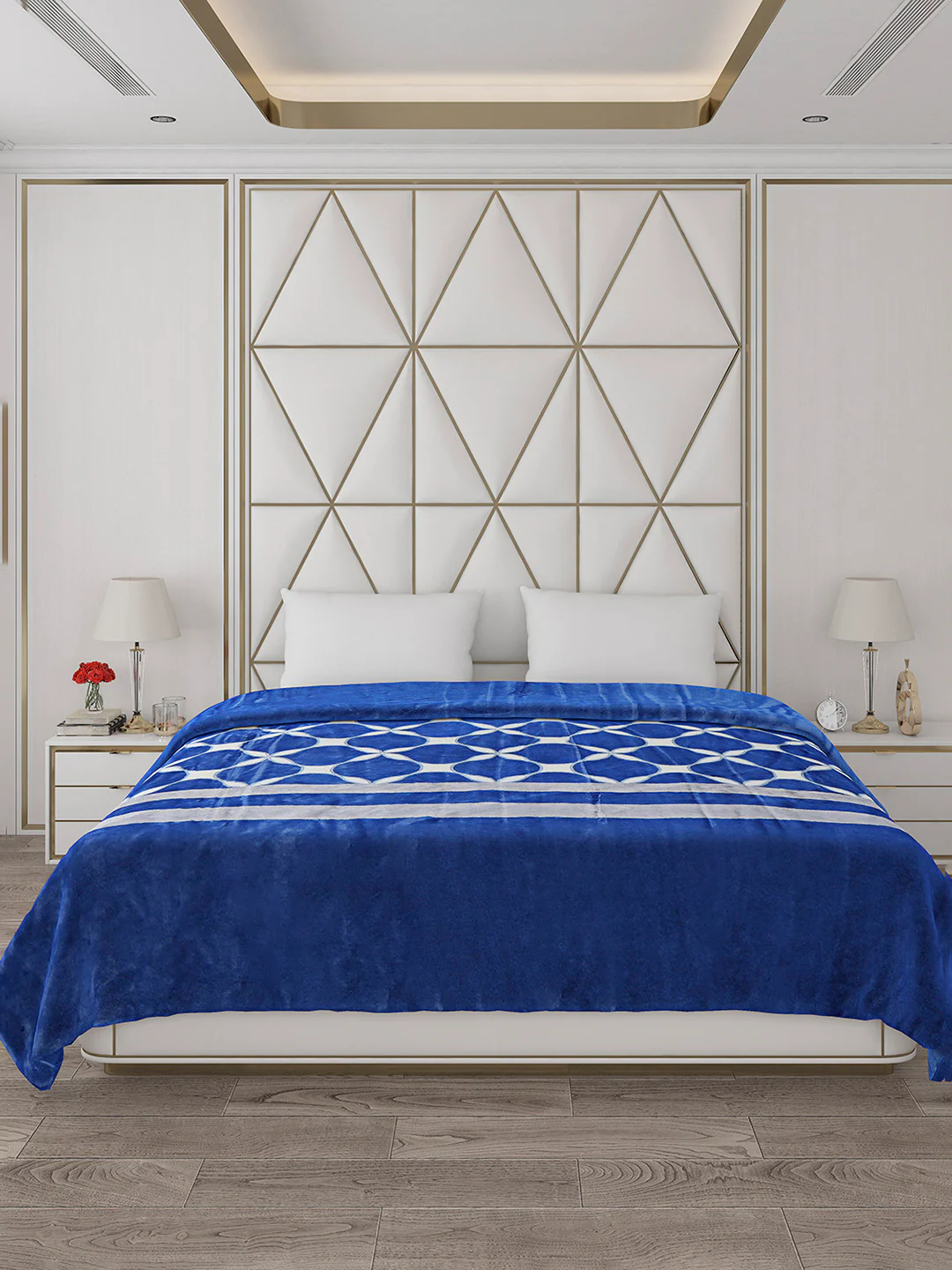 Printed Double Bed 852 GSM Blanket Blair 2 Ply (Weight 4.5 kg) - Image 2