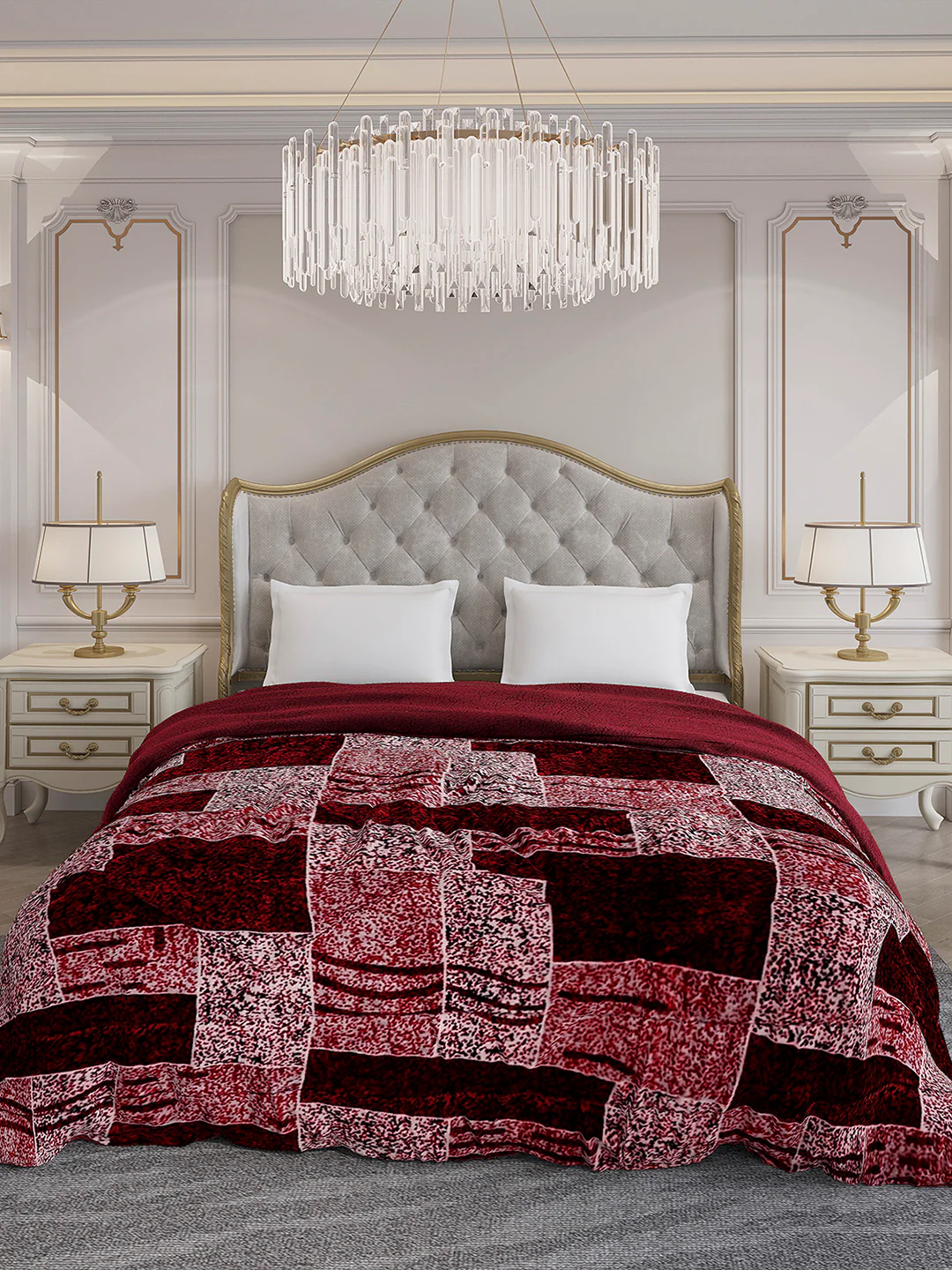 Printed Double Bed 852 GSM Comforter for Winter - (Altroz) - Image 2