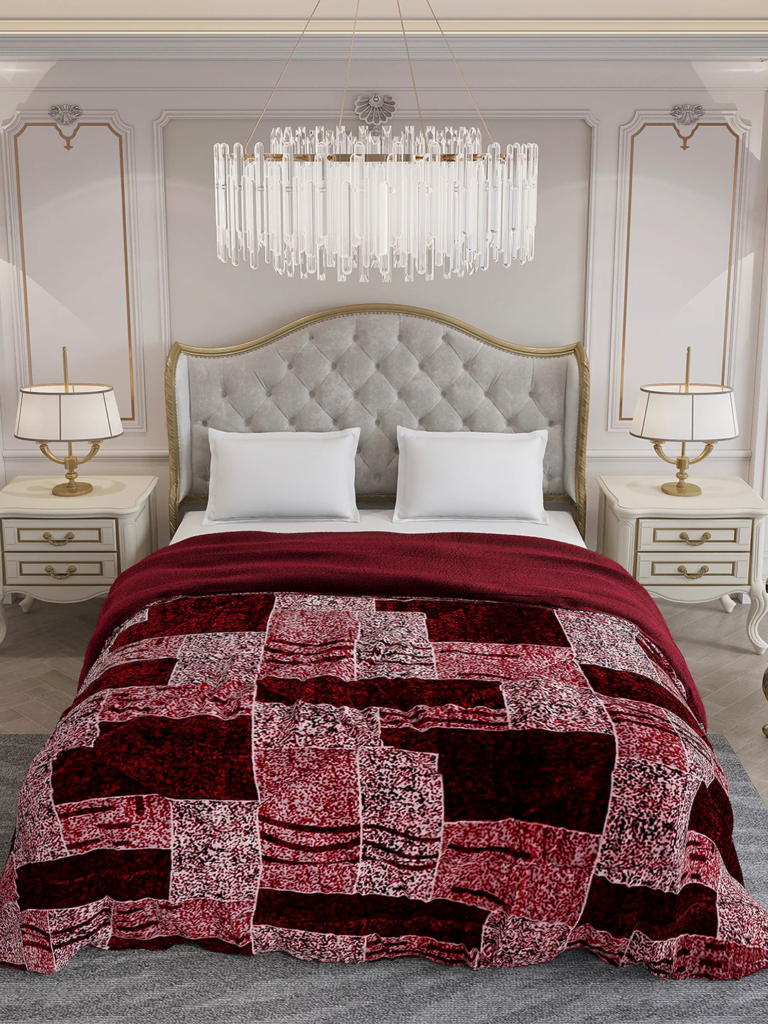 Printed Double Bed 852 GSM Comforter for Winter - (Altroz) - Image 3