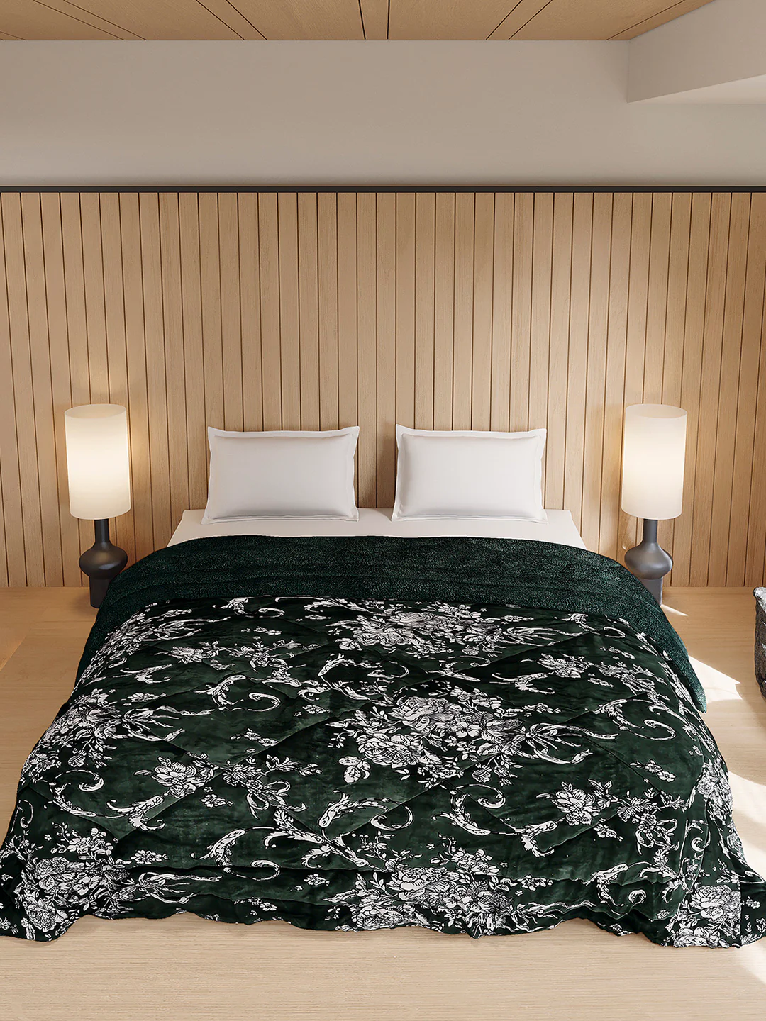 Printed Double Bed 870 GSM Comforter for Winter - (Nixie) - Image 3