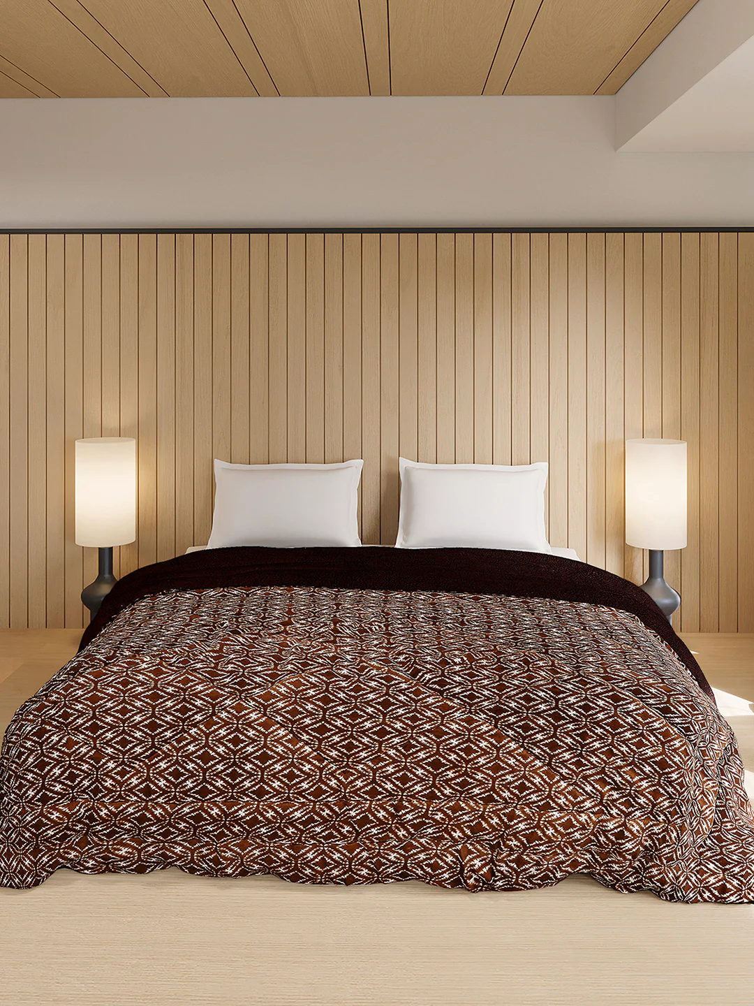 Printed Double Bed 870 GSM Comforter for Winter - (Nixie) - Image 2