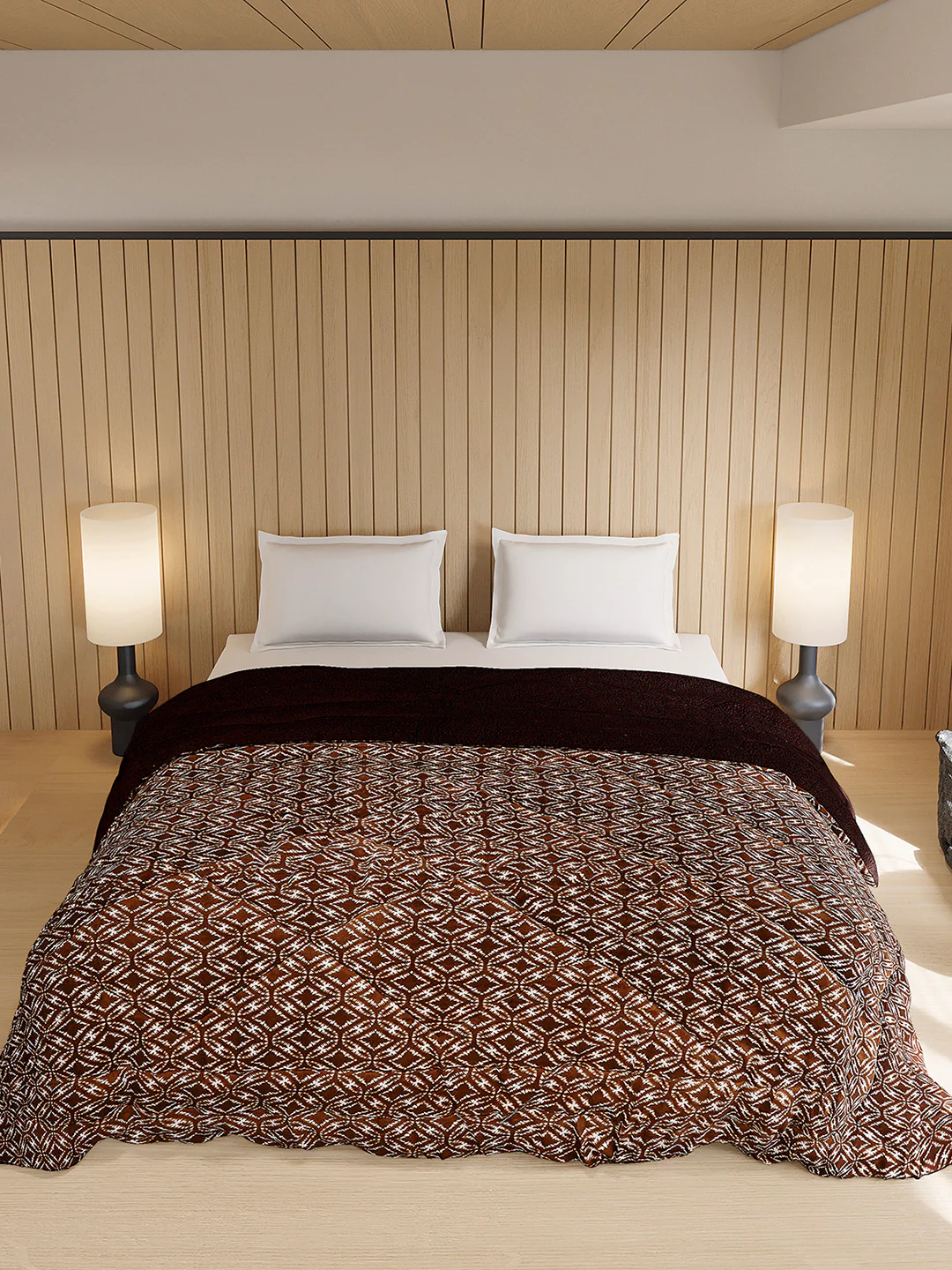 Printed Double Bed 870 GSM Comforter for Winter - (Nixie) - Image 3