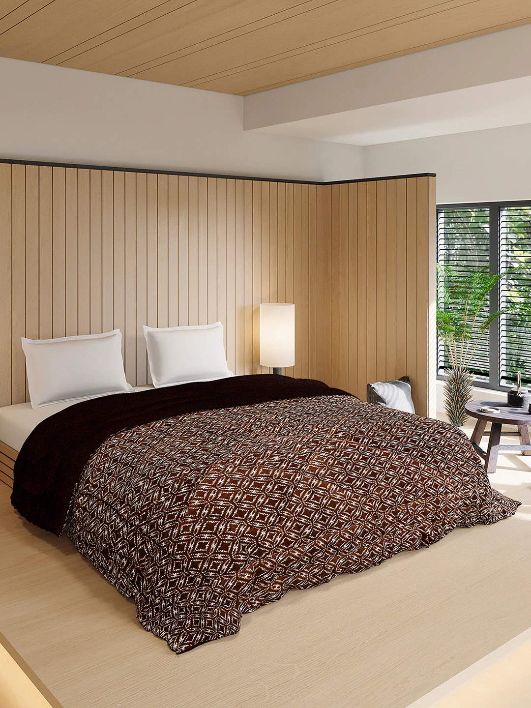 Printed Double Bed 870 GSM Comforter for Winter - (Nixie) - Image 4