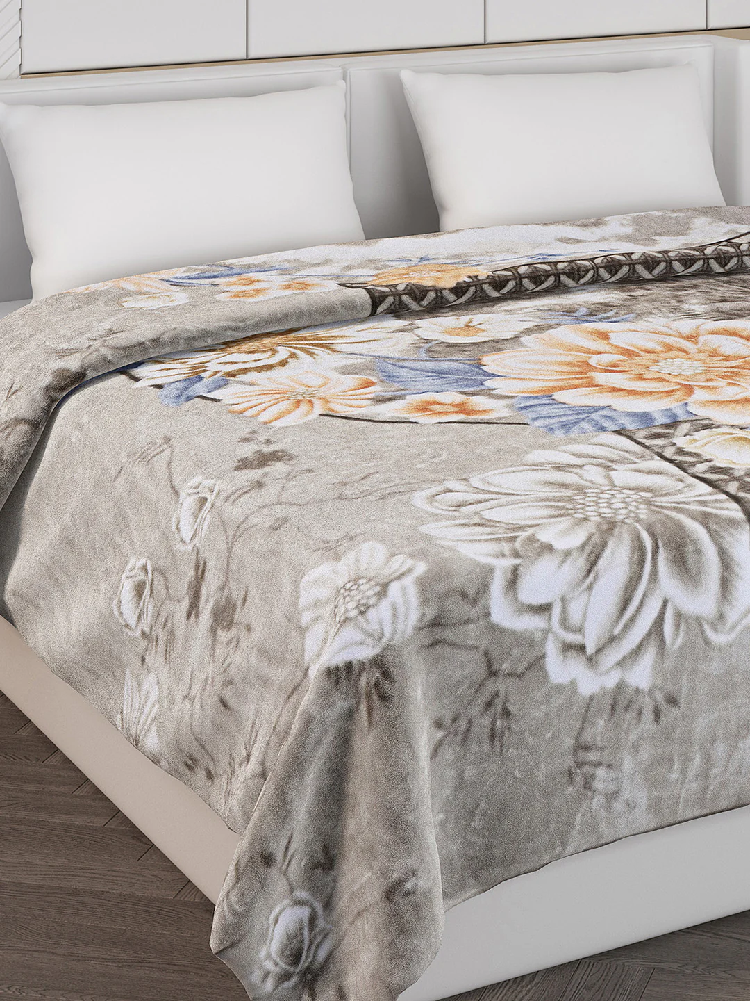 Printed Double Bed 900 GSM Blanket for Heavy Winter -1 Ply (Weight 4.9 kg) - Image 4