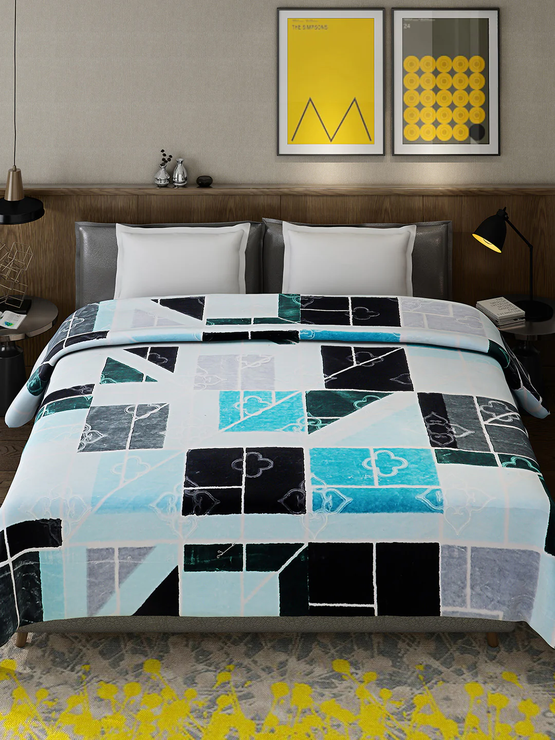Printed Double Bed 909 GSM Blanket for Heavy Winter -2 Ply (Weight 4.8 kg) - Image 2
