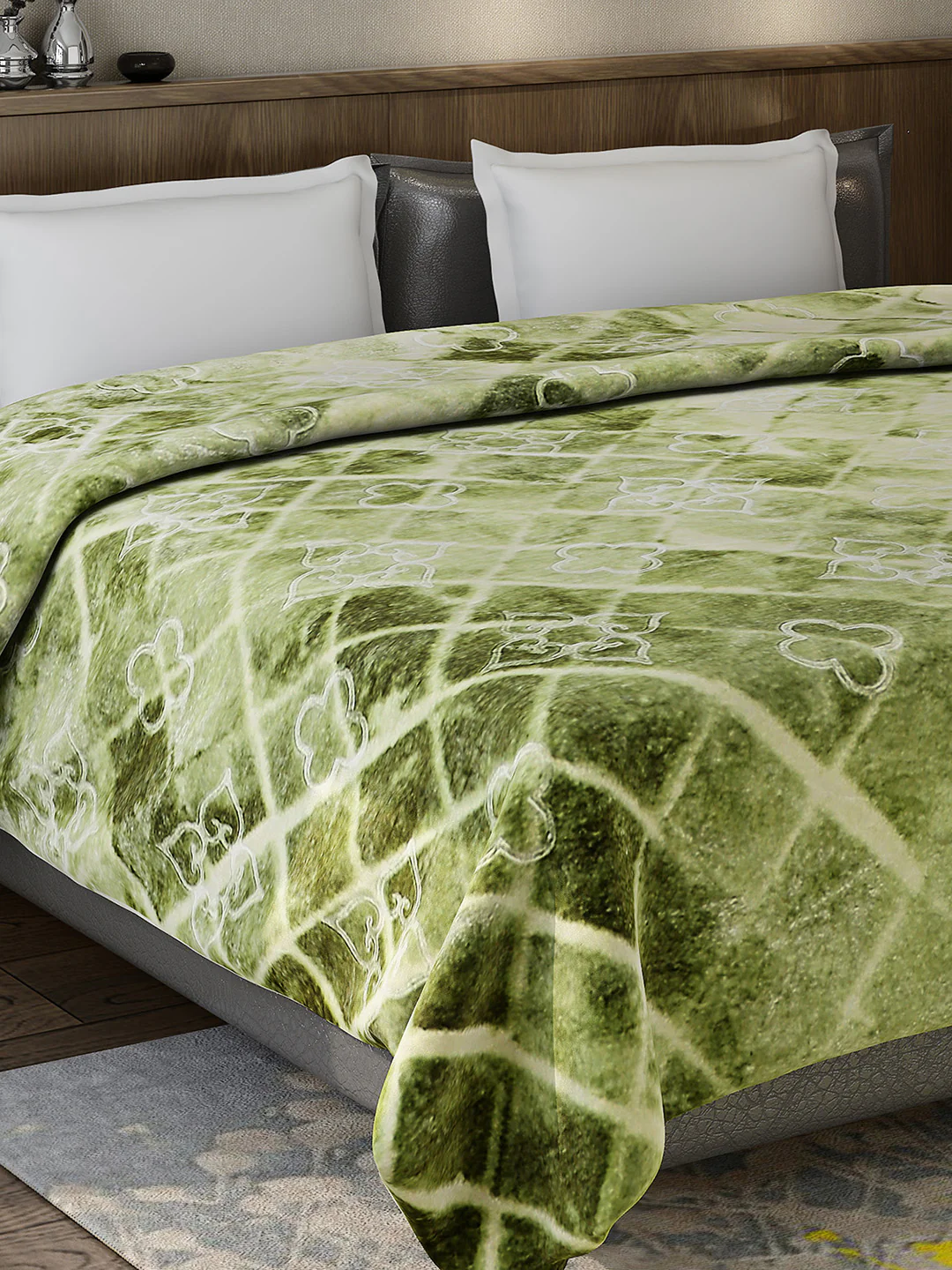 Printed Double Bed 909 GSM Blanket for Heavy Winter -2 Ply (Weight 4.8 kg) - Image 4