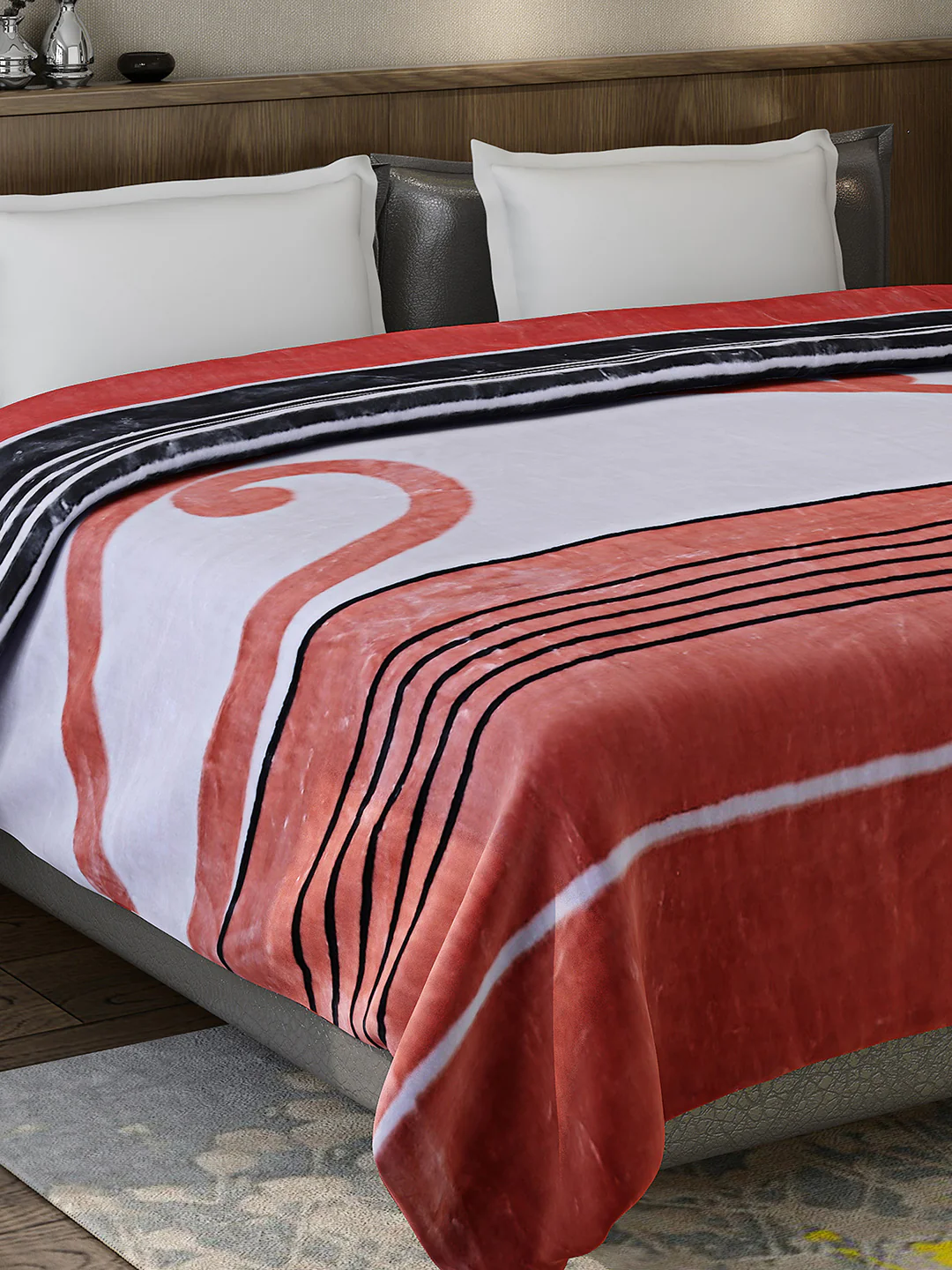 Printed Double Bed 947 GSM Blanket for Heavy Winter -1 Ply (Weight 5 kg) - Image 4