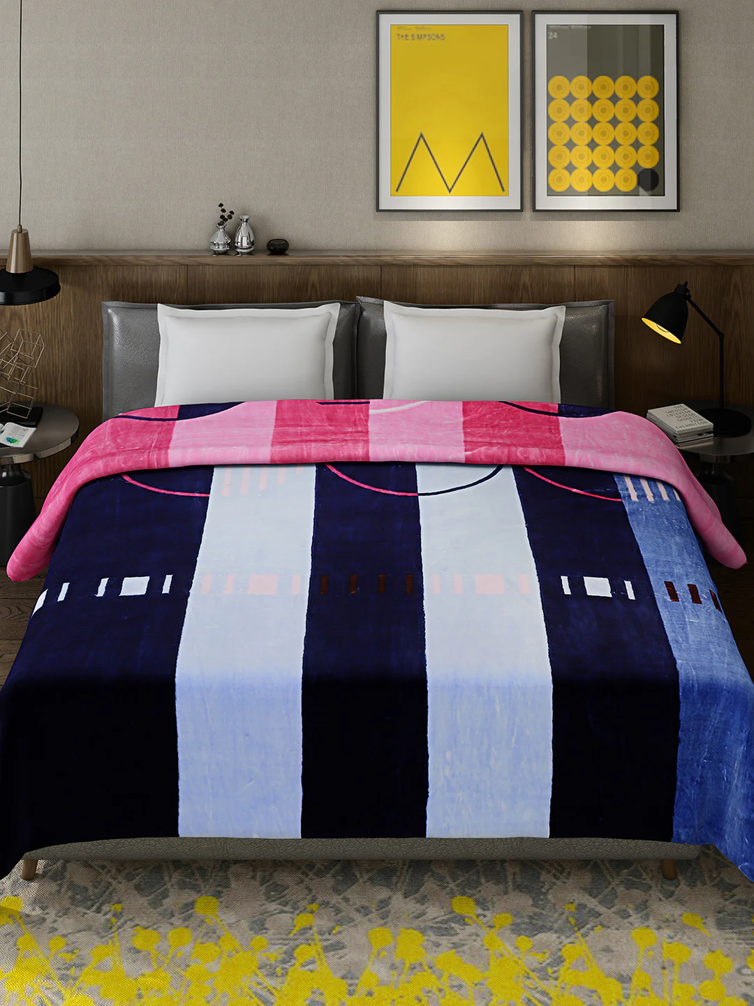 Printed Double Bed 947 GSM Blanket for Heavy Winter -1 Ply (Weight 5 kg) - Image 2