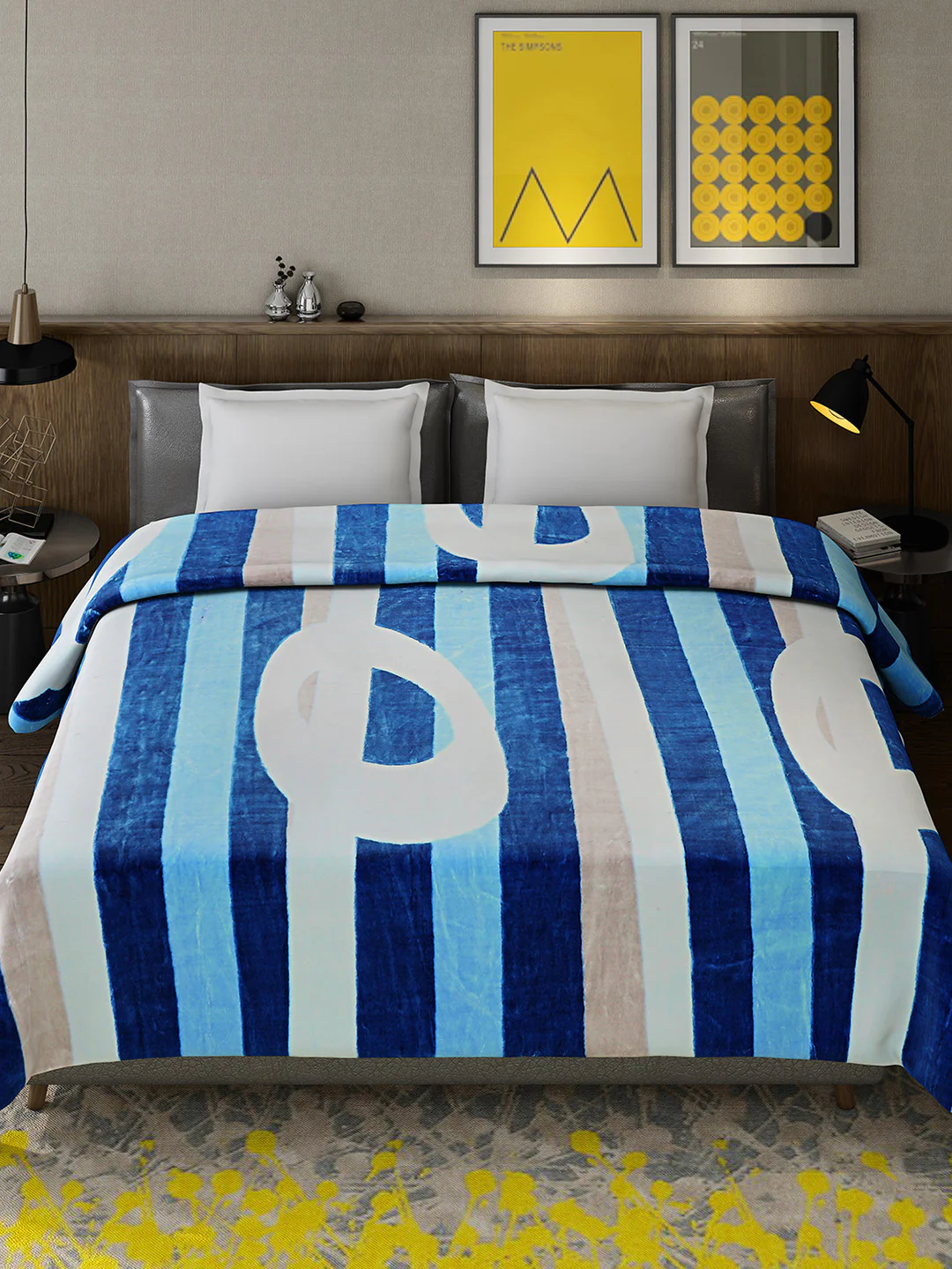 Printed Double Bed 947 GSM Blanket for Heavy Winter -1 Ply (Weight 5 kg) - Image 2