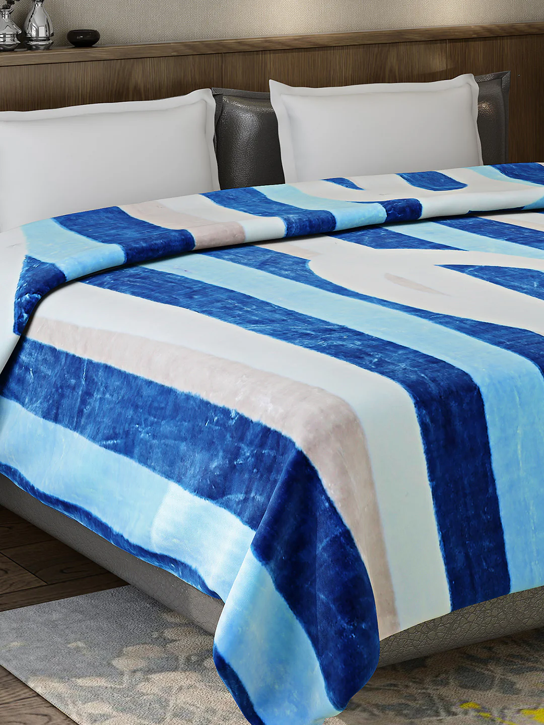 Printed Double Bed 947 GSM Blanket for Heavy Winter -1 Ply (Weight 5 kg) - Image 4
