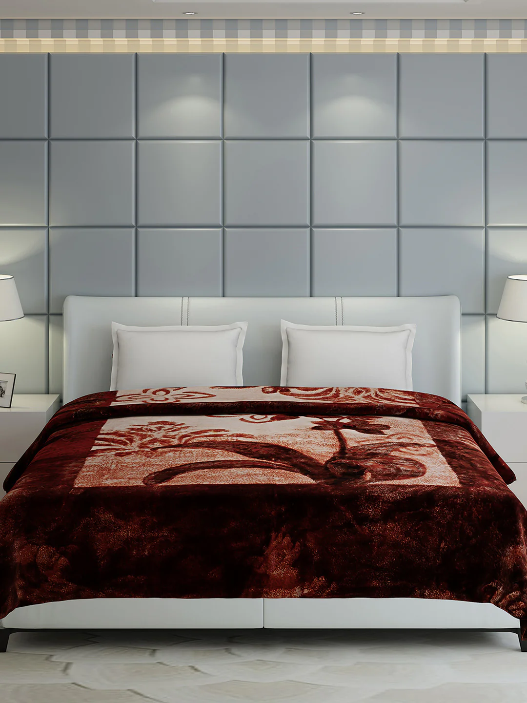 Printed Double Bed 947 GSM Blanket for Heavy Winter -2 Ply (Weight 5 kg) - Image 3