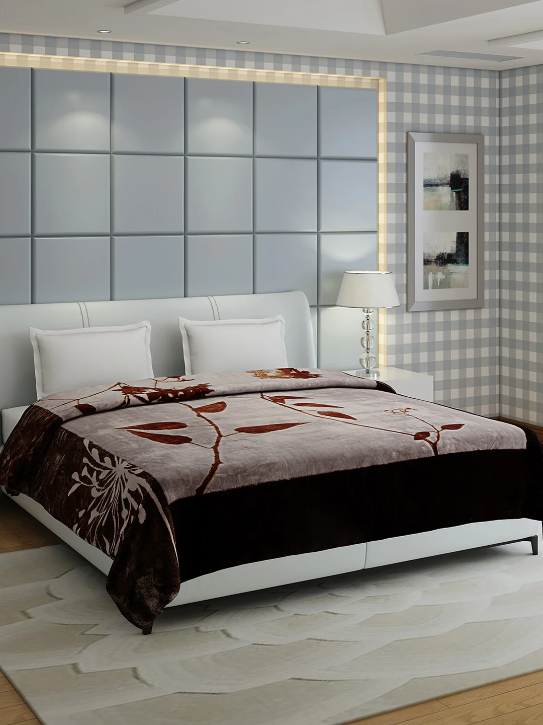 Printed Double Bed 947 GSM Blanket Hunter 2 Ply (Weight 5 kg) - Image 2
