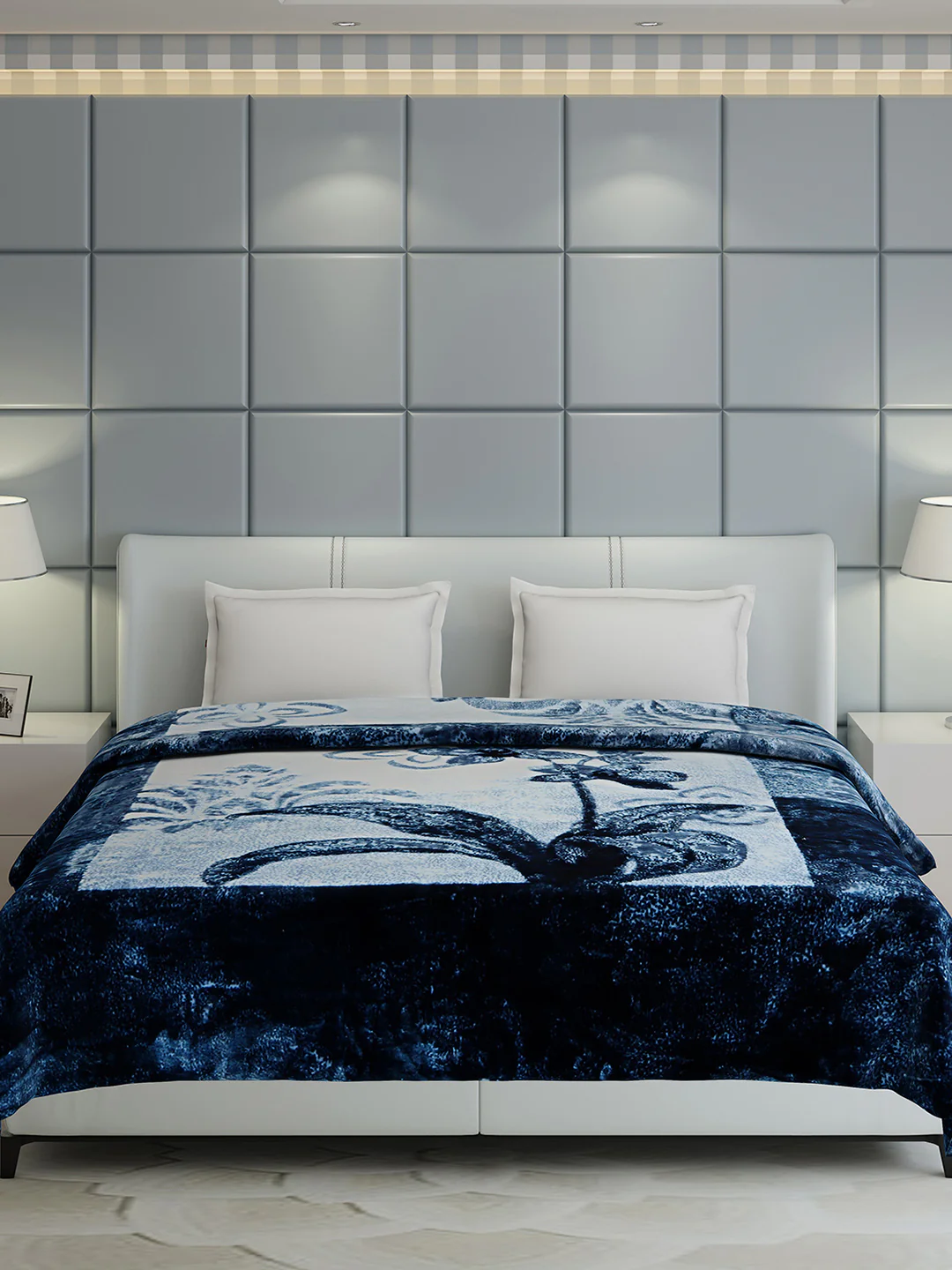 Printed Double Bed 947 GSM Blanket Hunter 2 Ply (Weight 5 kg) - Image 4