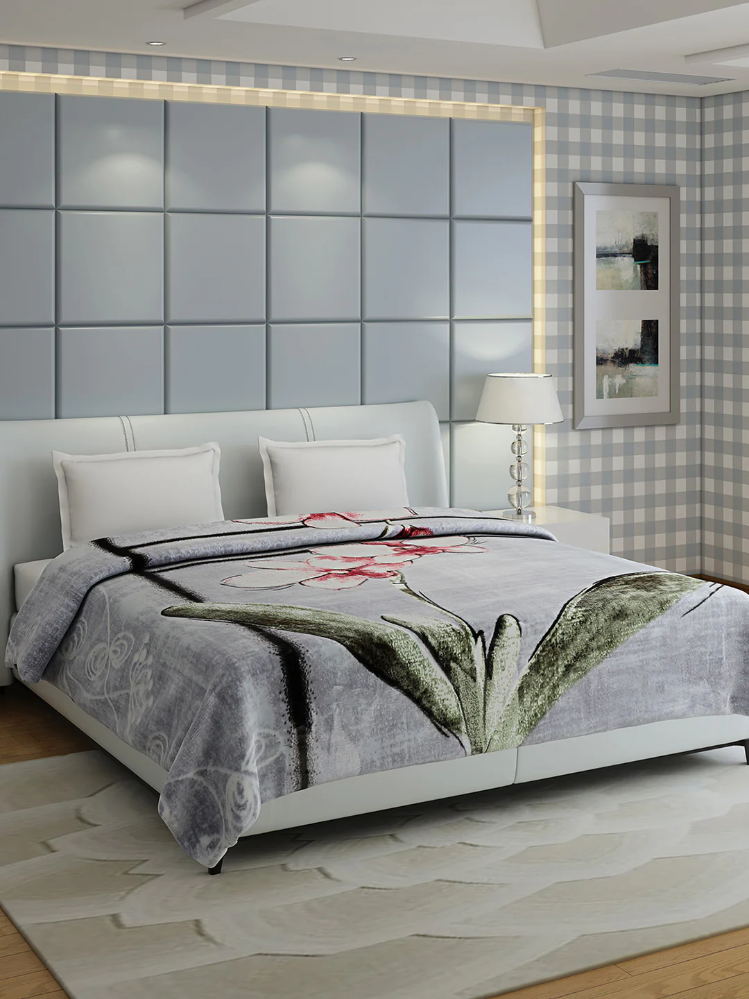 Printed Double Bed 947 GSM Blanket Hunter 2 Ply (Weight 5 kg) - Image 2