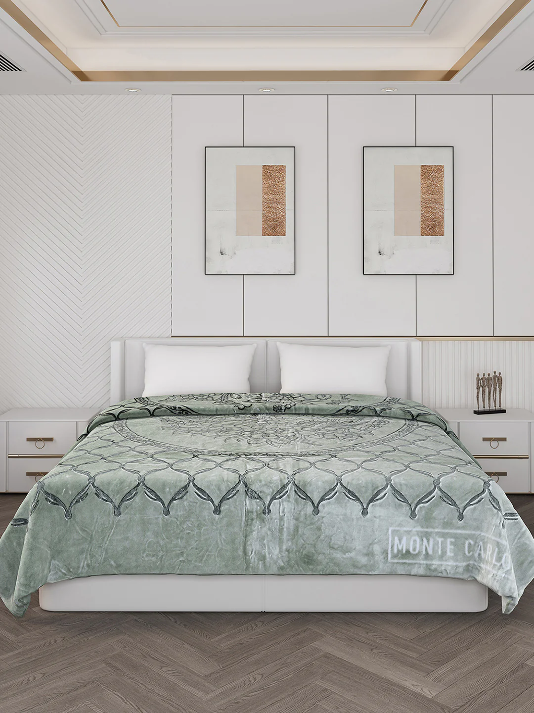 Printed Double Bed 950 GSM Blanket for Heavy Winter -2 Ply (Weight 5 kg) - Image 3