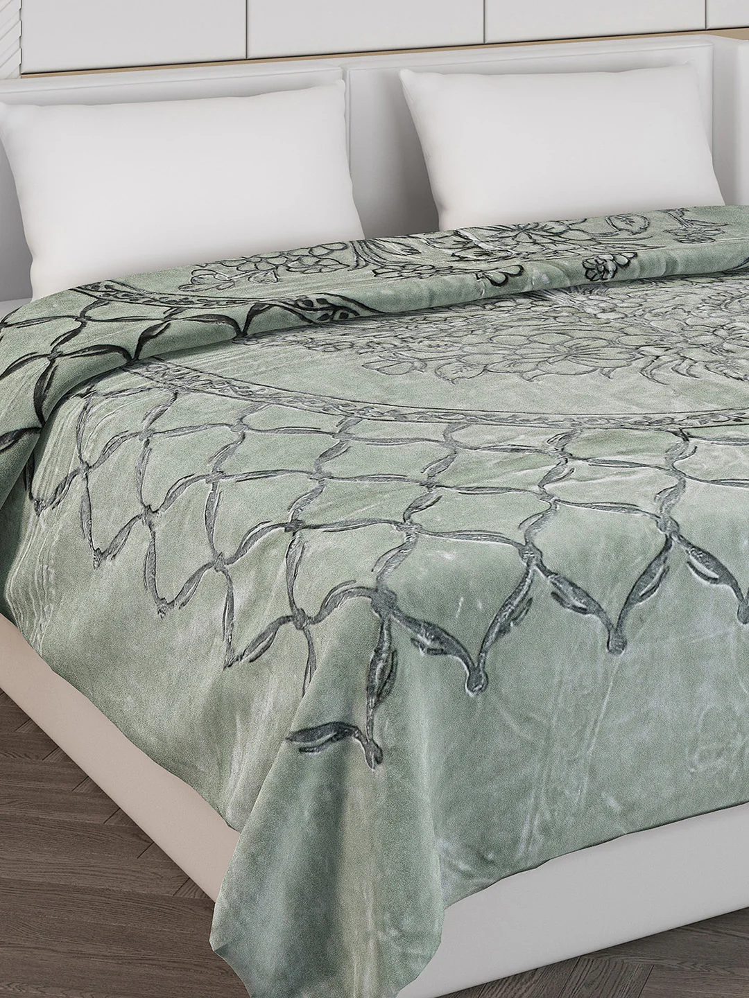 Printed Double Bed 950 GSM Blanket for Heavy Winter -2 Ply (Weight 5 kg) - Image 4
