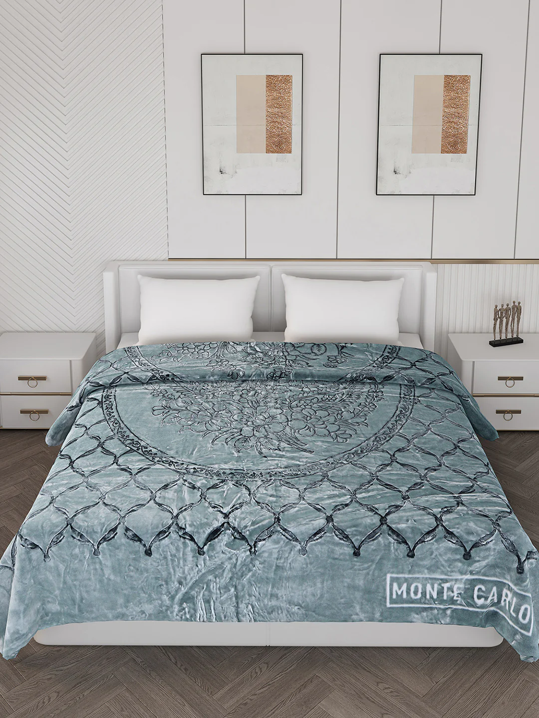 Printed Double Bed 950 GSM Blanket for Heavy Winter -2 Ply (Weight 5 kg) - Image 2