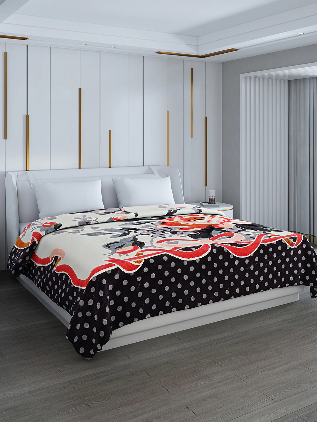 Printed Double Bed 994 GSM Blanket Parker 2 Ply (Weight 5.25 kg) - Image 4