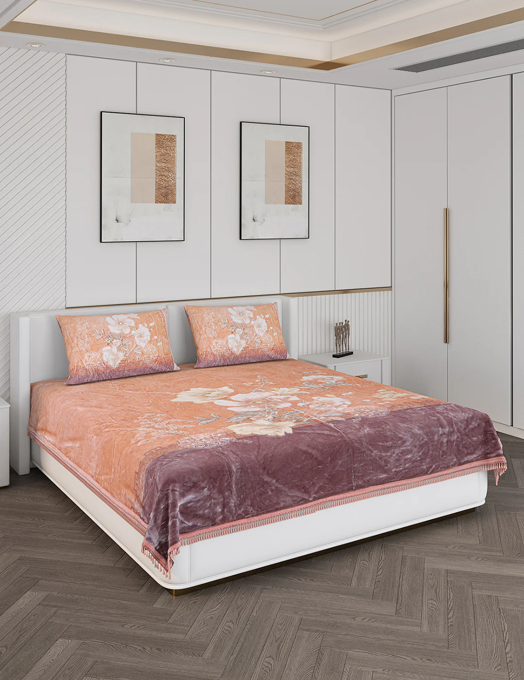 Printed Double Bed Bedding Set - Image 4