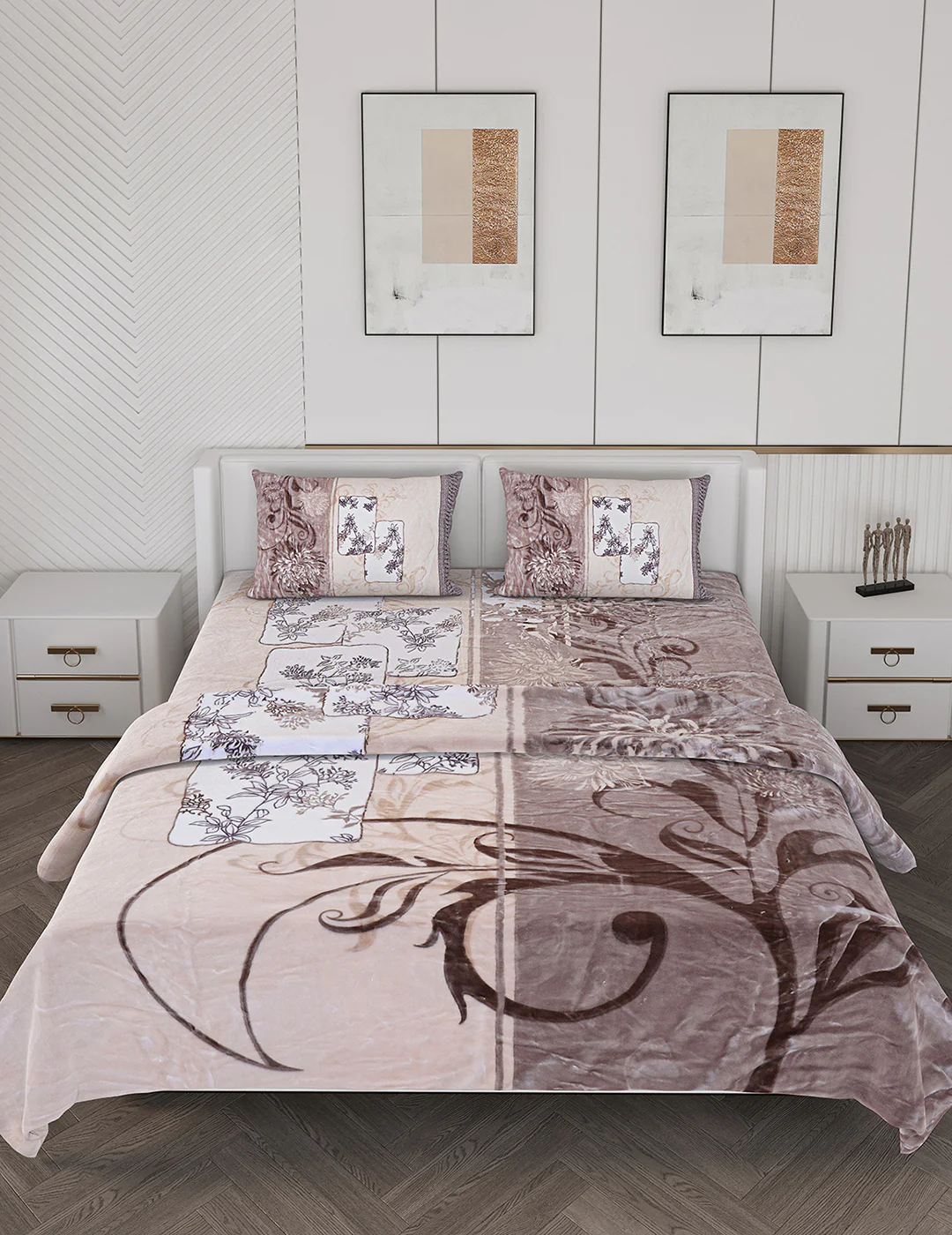 Printed Double Bed Bedding Set - Image 3