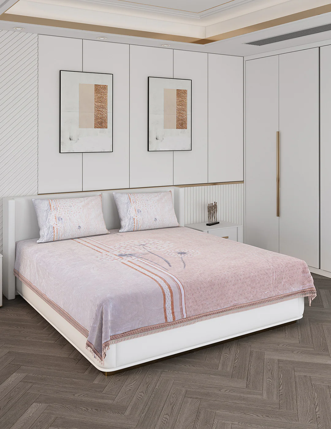 Printed Double Bed Bedding Set - Image 4