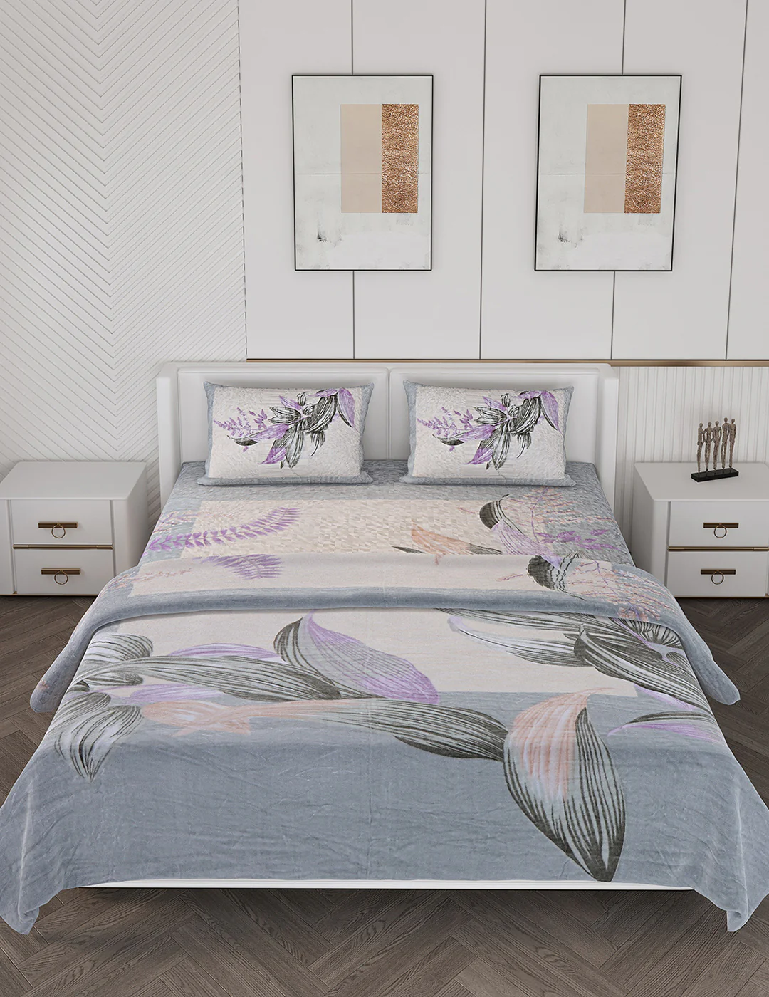 Printed Double Bed Bedding Set - Image 3