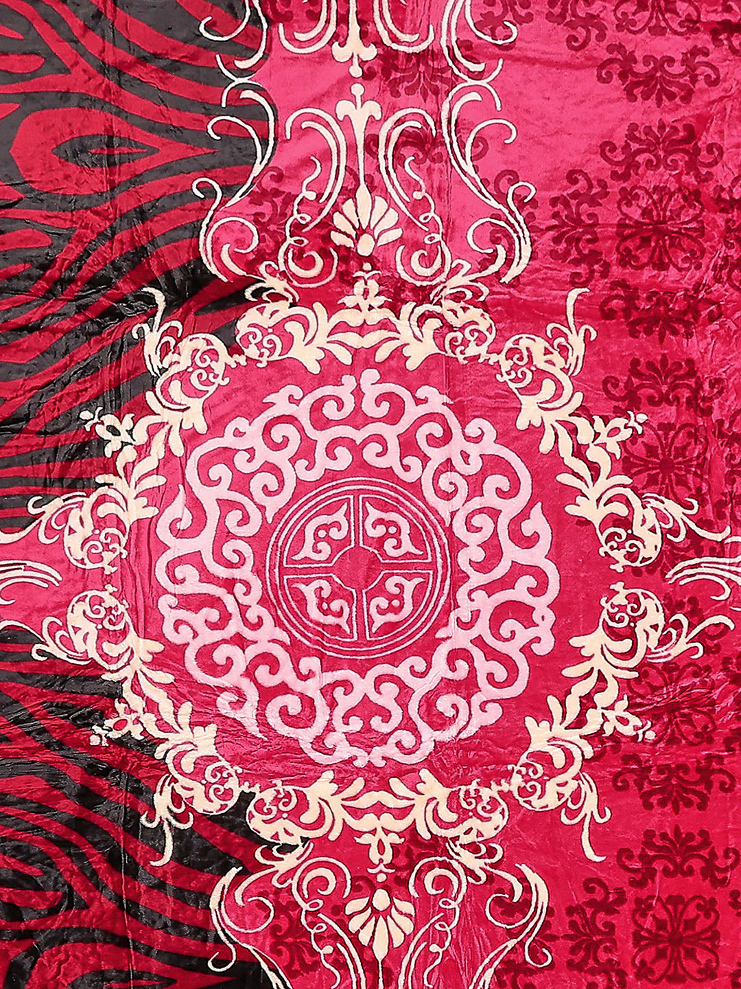 Printed Double Bed Blanket 1 Ply, 550 GSM, 2.8 kg (Roman Plus) - Image 5