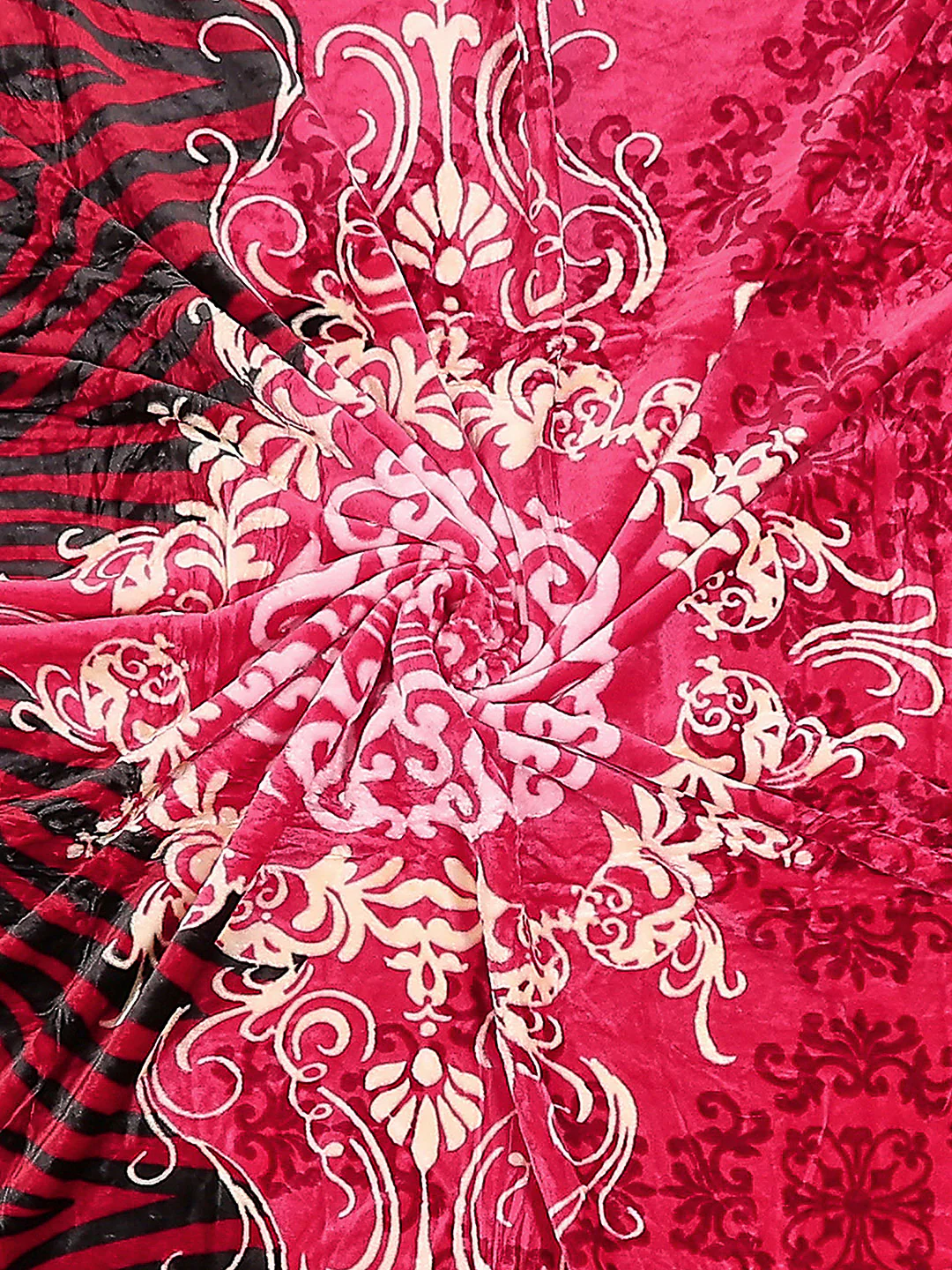 Printed Double Bed Blanket 1 Ply, 550 GSM, 2.8 kg (Roman Plus) - Image 6